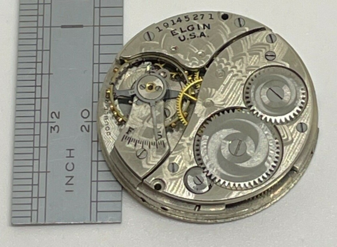 Elgin Movement Double Roller USA