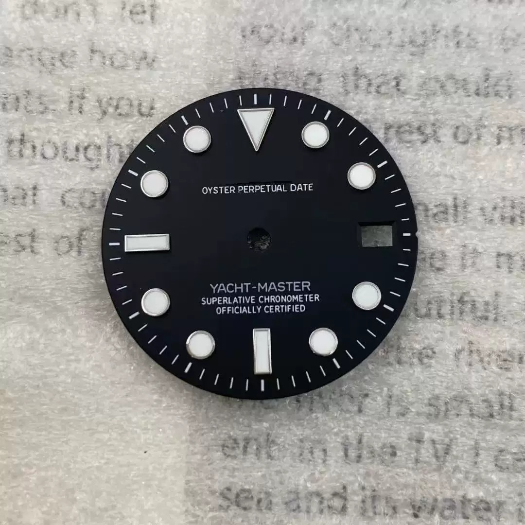 28.5mm Watch Dial Green Blue Luminous for Nh35 Nh36 Movement Watch Accessories