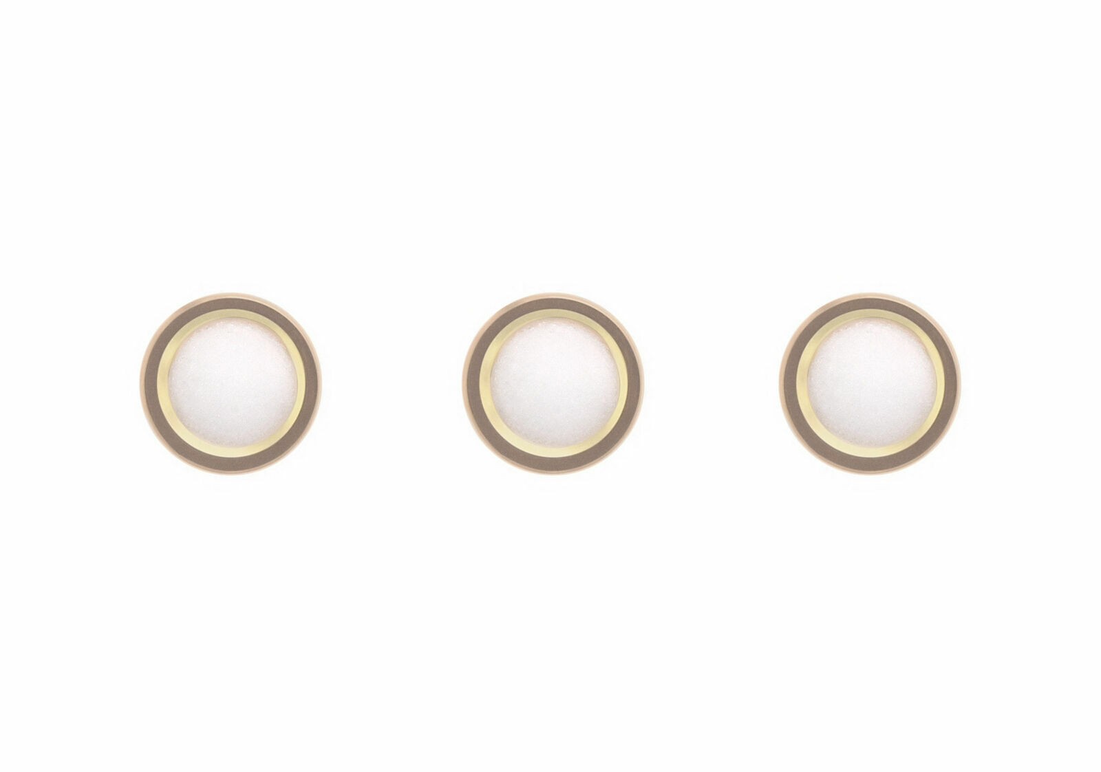 3 PEARL DOT FOR BEZEL INSERT PIP ROLEX SUBMARINER 16800 16808 16610 16613 GOLD