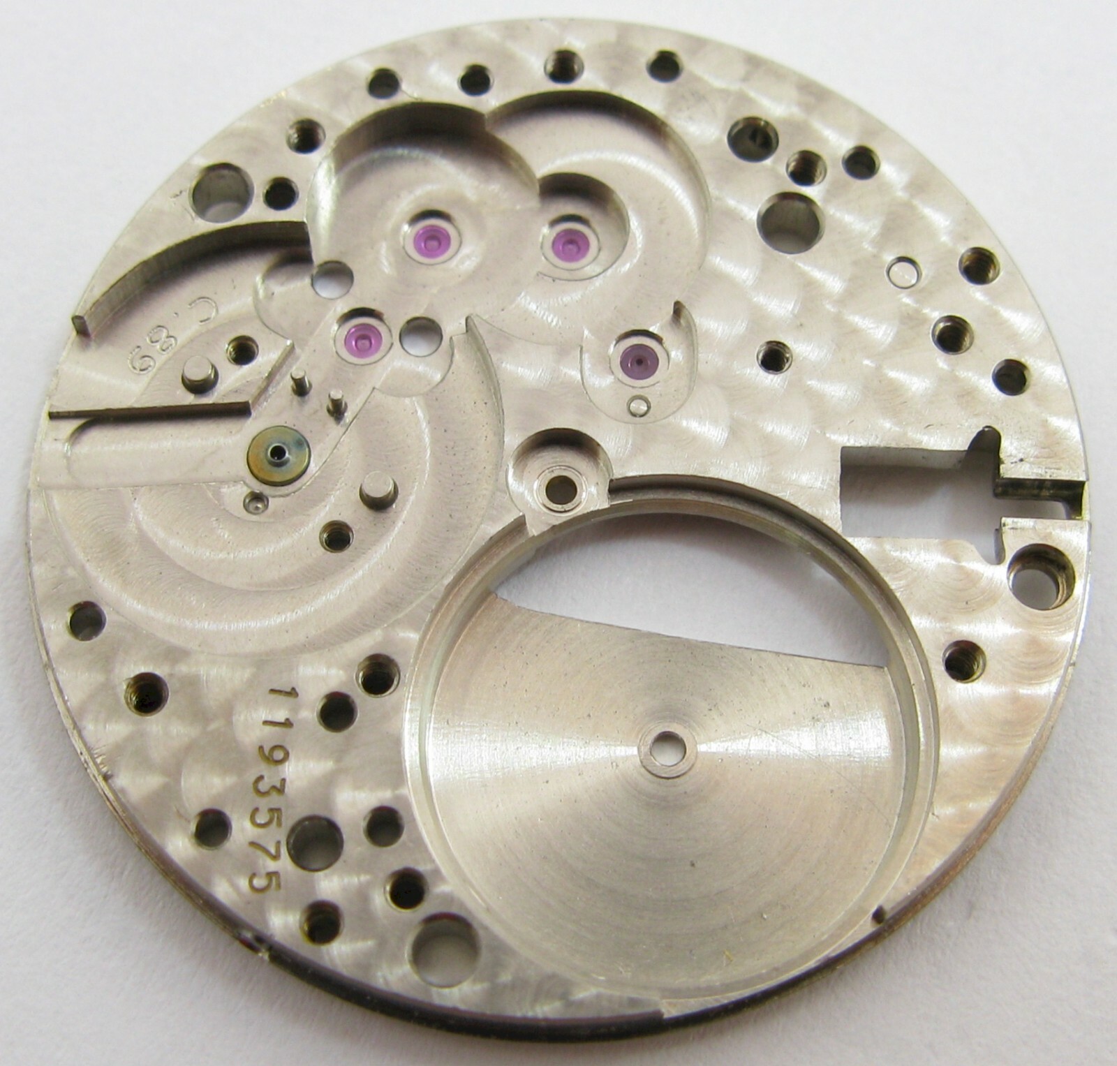IWC c 89 Watch Part: complete jeweled main plate