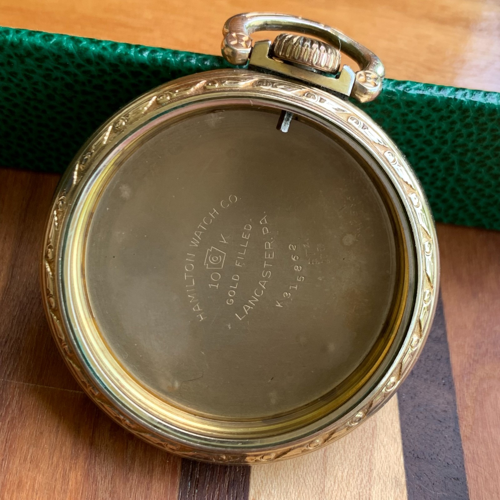 Hamilton 16S 10K Gold Filled Model 11 Original Railroad Case Fits 992B