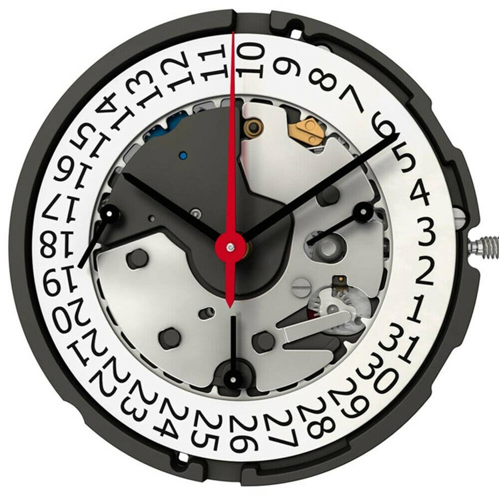 Date @ 4 Quartz Watch Movement With Stem Replacement Parts For Swiss Ronda Z60