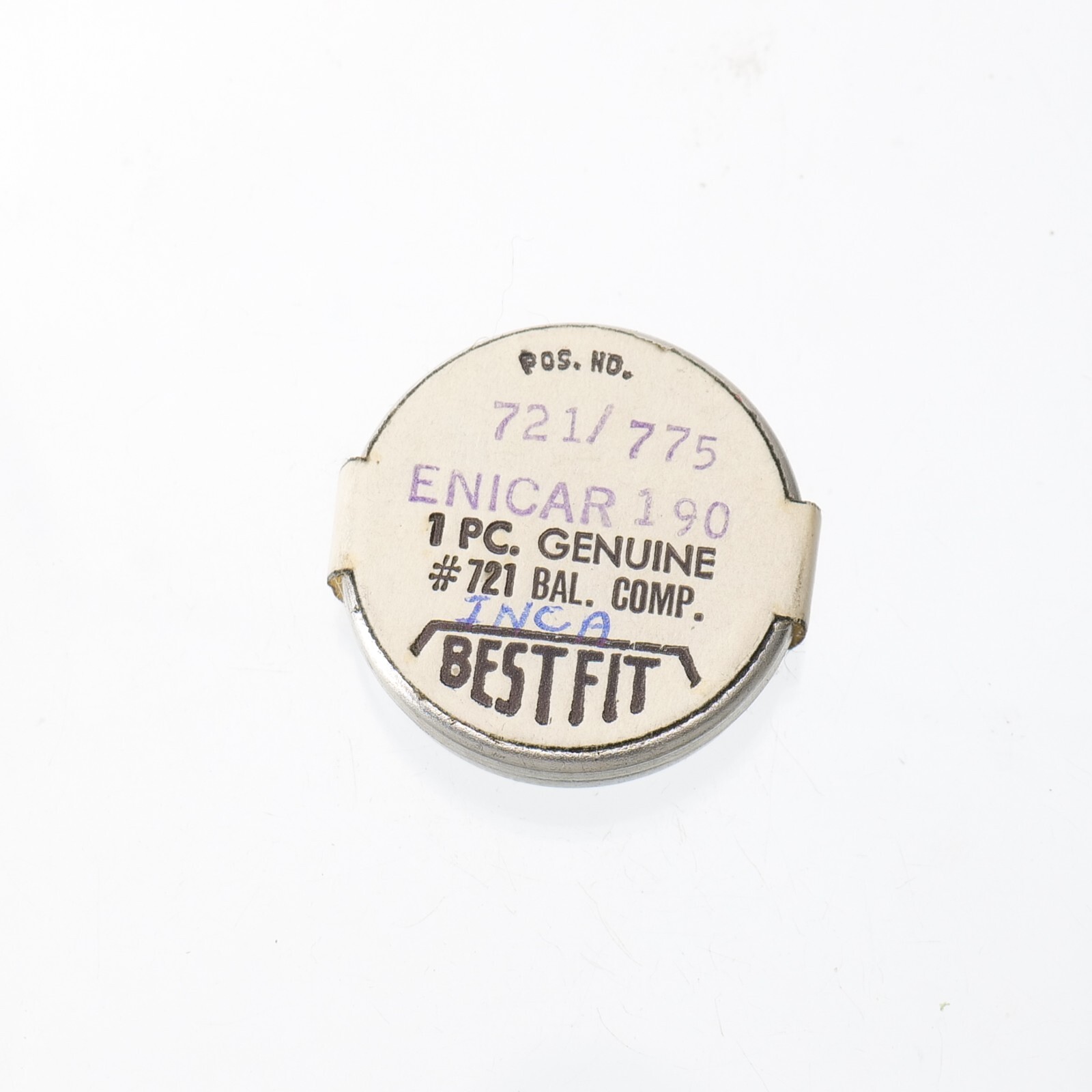 Enicar 190, Eterna 1412, 1422 Balance Complete Watch Part Bestfit 721/775 New