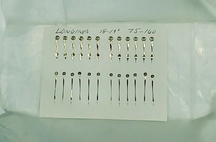 One Pair of Longines Watch Hands Gilt 18L 19L Lignes. Price is for ONE PAIR