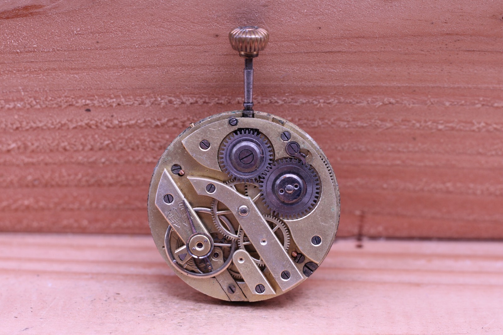 W.C. DYKGRAAF AMERSFOORT SWISS POCKET WATCH MOVEMENT 40.5mm FOR REPAIR (HW)