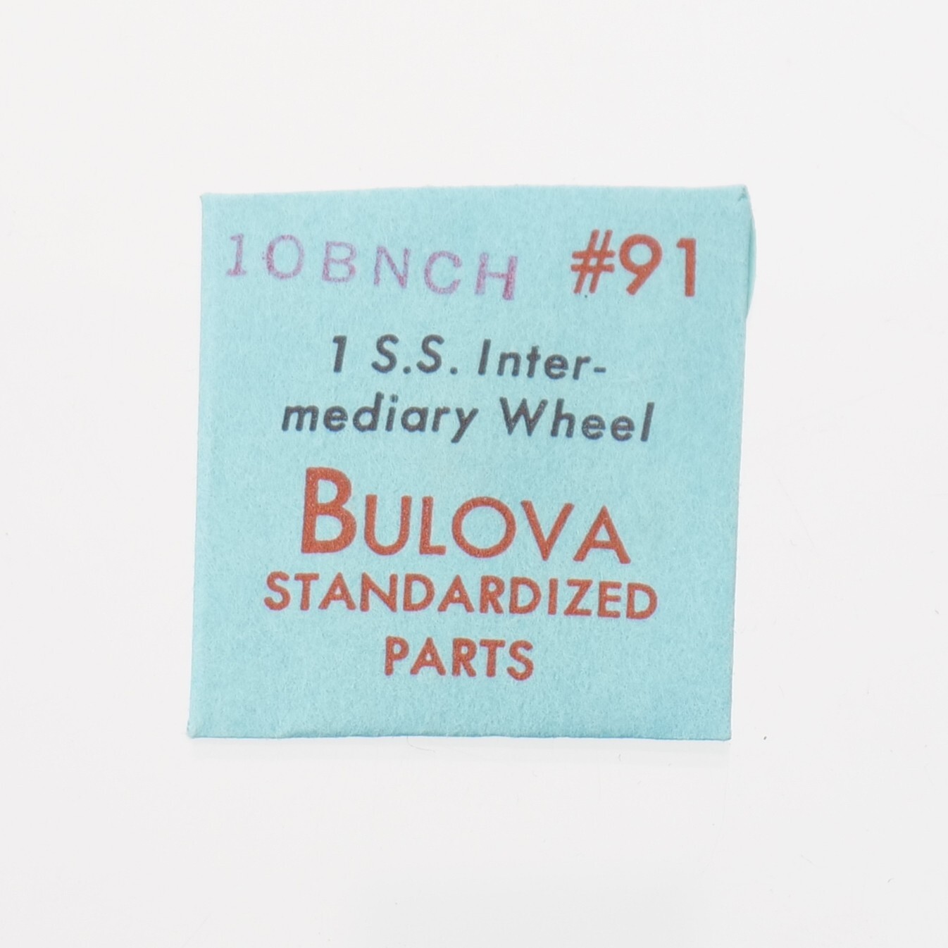 Genuine Bulova 10BNCH SS Intermediary Wheel Watch Part #91 Watchmakers (C16D28)