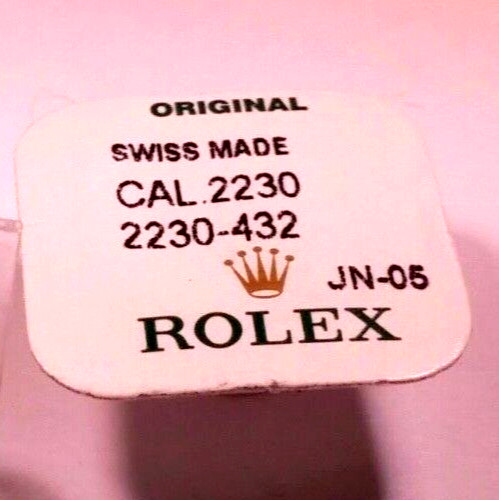 Rolex 2235 432, 2230 432 Balance Complete, Factory Sealed, Genuine, NEW