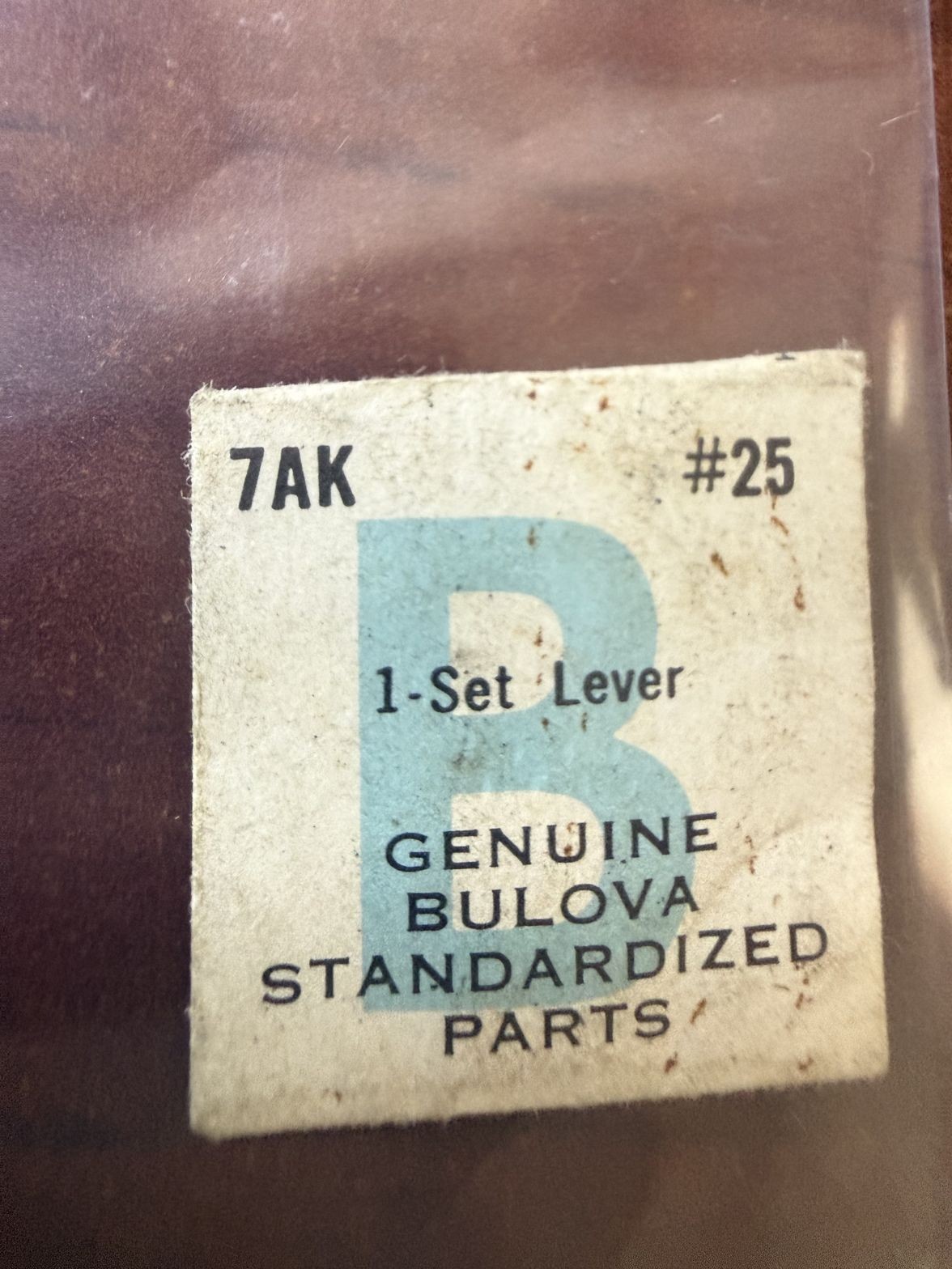 Bulova 7AK Set Lever #25 NOS Genuine Vintage Watch Part New Old Stock