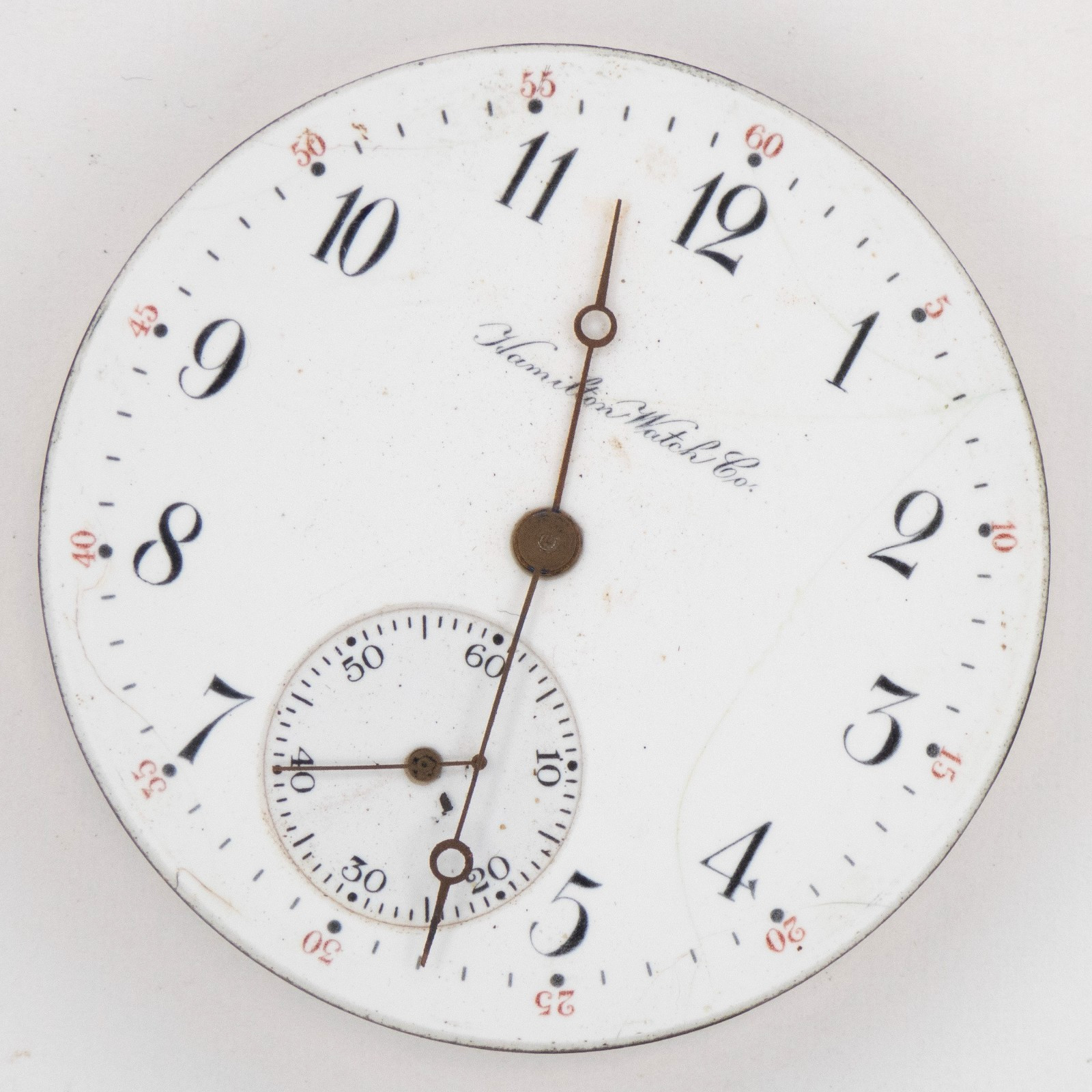 Hamilton Grade 974 Model 1 16-Size 17-Jewel Antique Pocket Watch Movement, Runs
