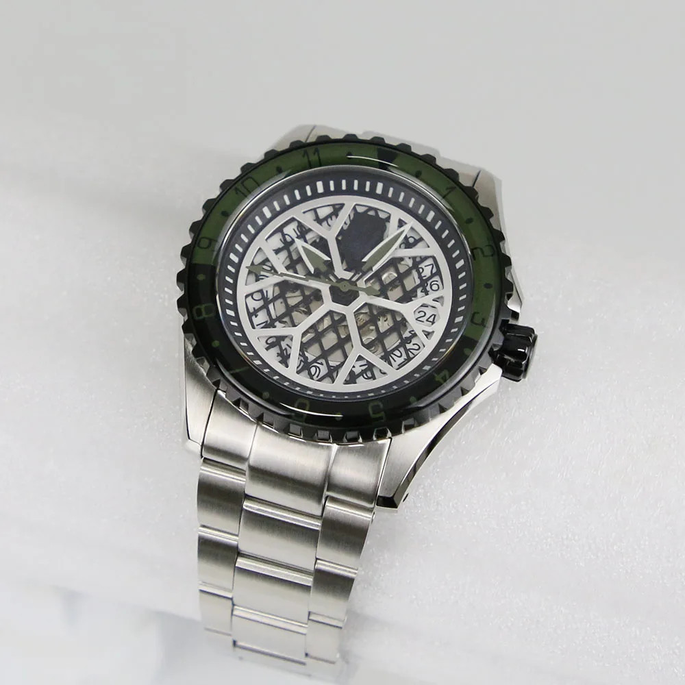 20ATM Watch Case 316L Stainless Steel For NH34 NH35 NH36 SKX007 Movement Parts
