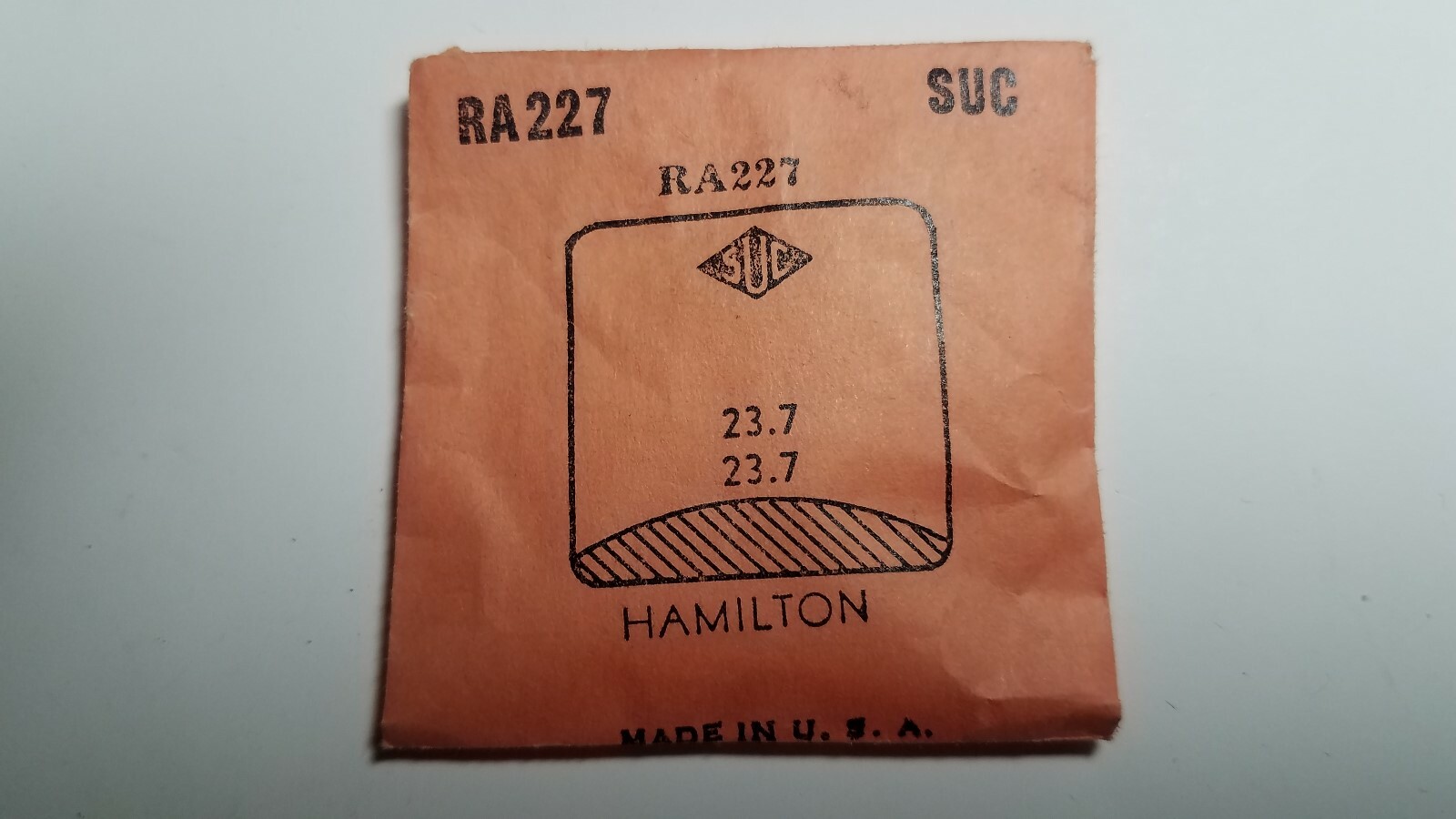 HAMILTON WATCH CRYSTALS NOS – SUC BRAND many varieties (RA to RMC) page 1 0f 5