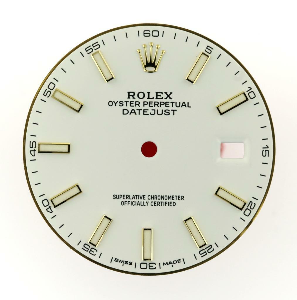 Original Men’s Rolex Datejust 41mm 126333 126303 Gloss White Stick Dial 2/T #P9