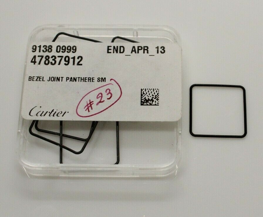 Cartier Gasket 47837912 Bezel Joint PANTHERE for Crystal Size 13.9 x 13.9 #23