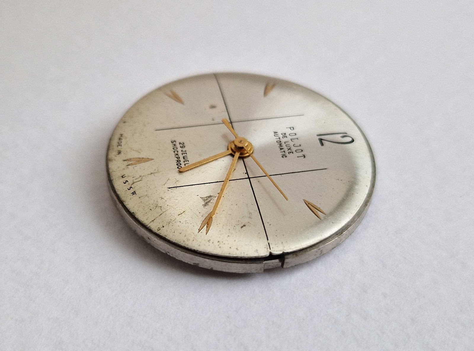 Poljot De Lux Avtomatic 29 Jewels Wrist Watch Movement Cal 2415 PARTS REPAIR