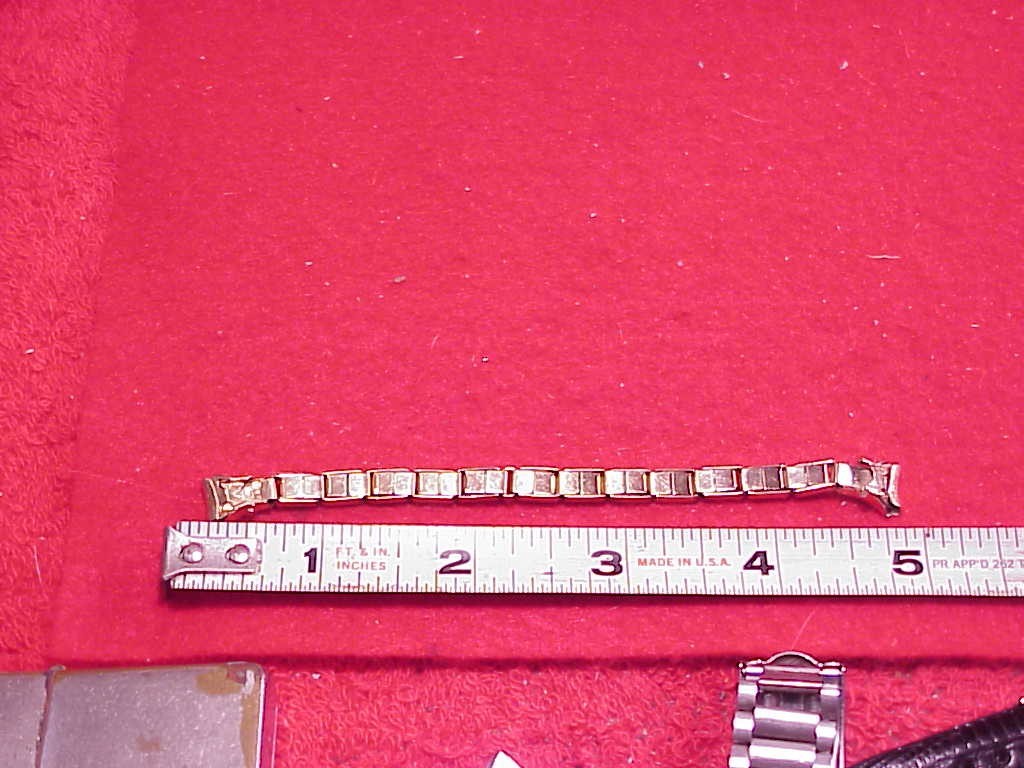 VINTAGE LIGHT ROSE GOLD LADIES WRISTWATCH BAND EARLY 1920 8MM 4 3/4″ STRETCHES