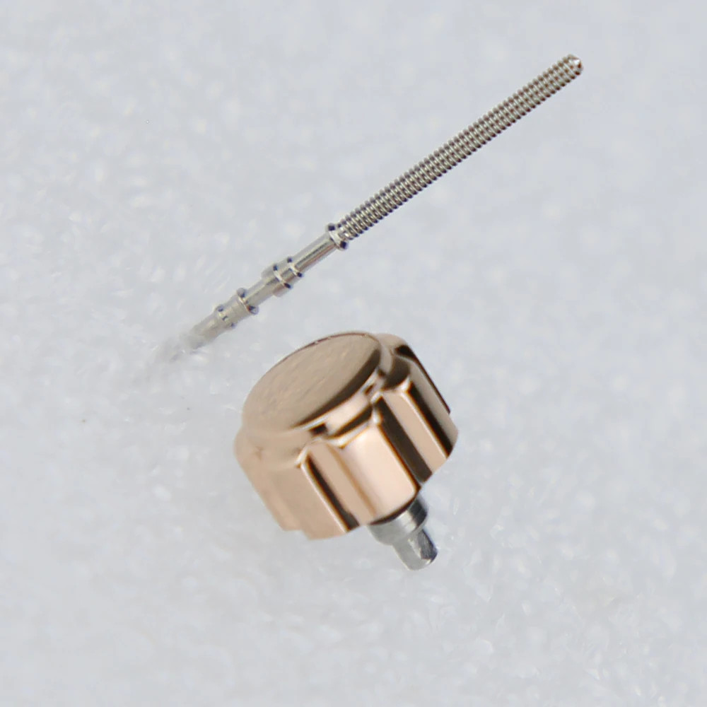 7.2mm Watch Crown Fluted 316L Stainless Steel For NH34 NH35 NH36 SKX007