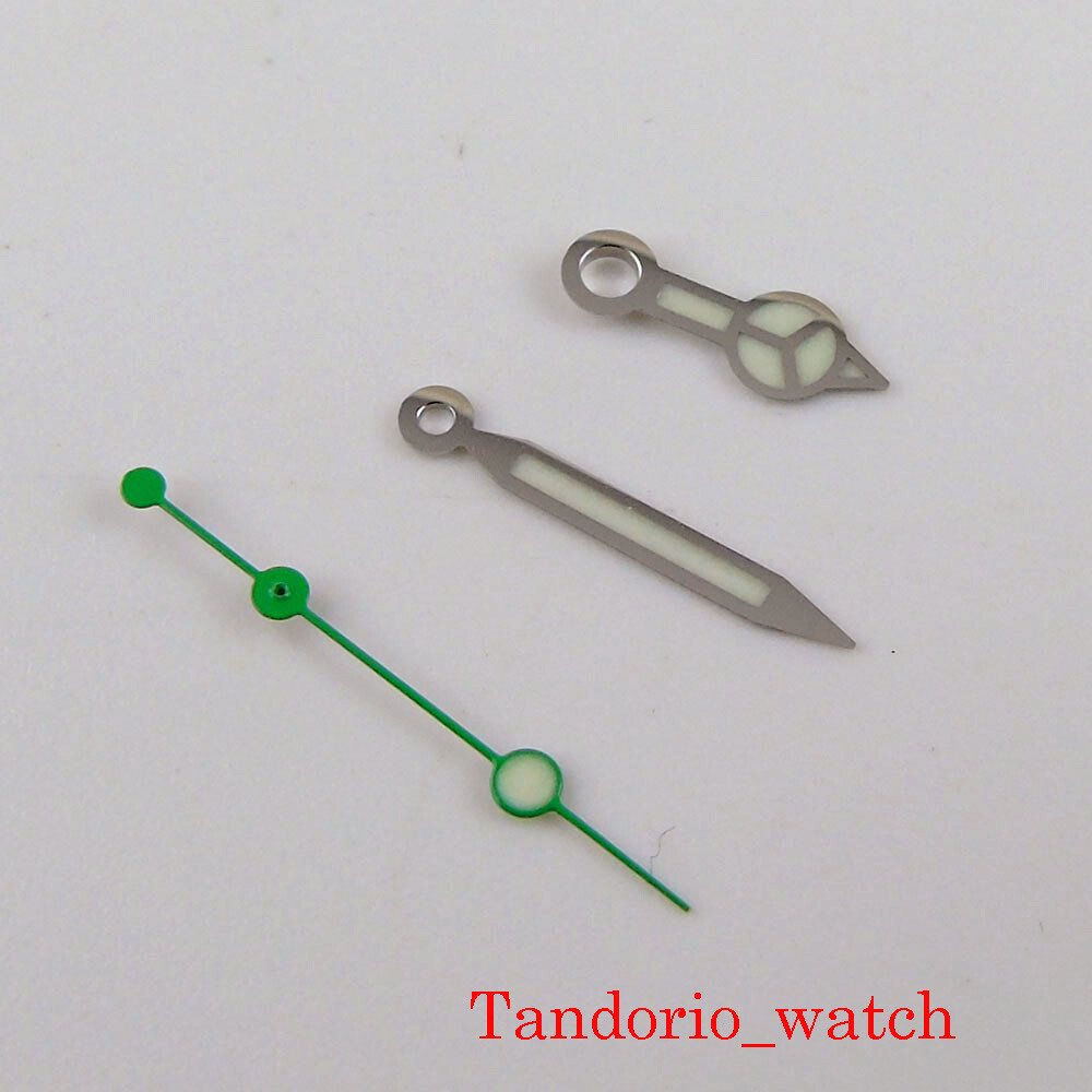 Watch Hands Fit NH35A NH36A 7s26 7s36 Automatic Movement Blue Lume Watch Parts