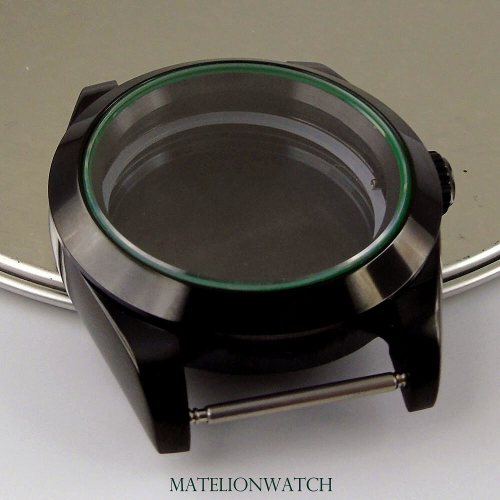 36mm/39mm Black Sapphire Watch Case Fit NH35 Miyota8215 DG2813 ETA2824 PT5000