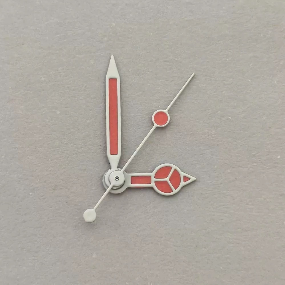 1 Set Silver Pink Watch Hands For NH35 NH36 Luminous 7.75x12x13mm