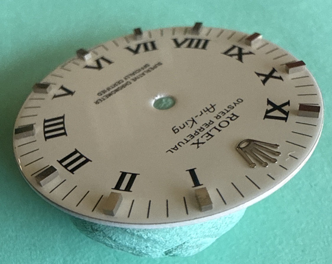 Genuine Rolex Ceramic Dial Silver Lum & Arabic Air-King 34mm 14000, 14200