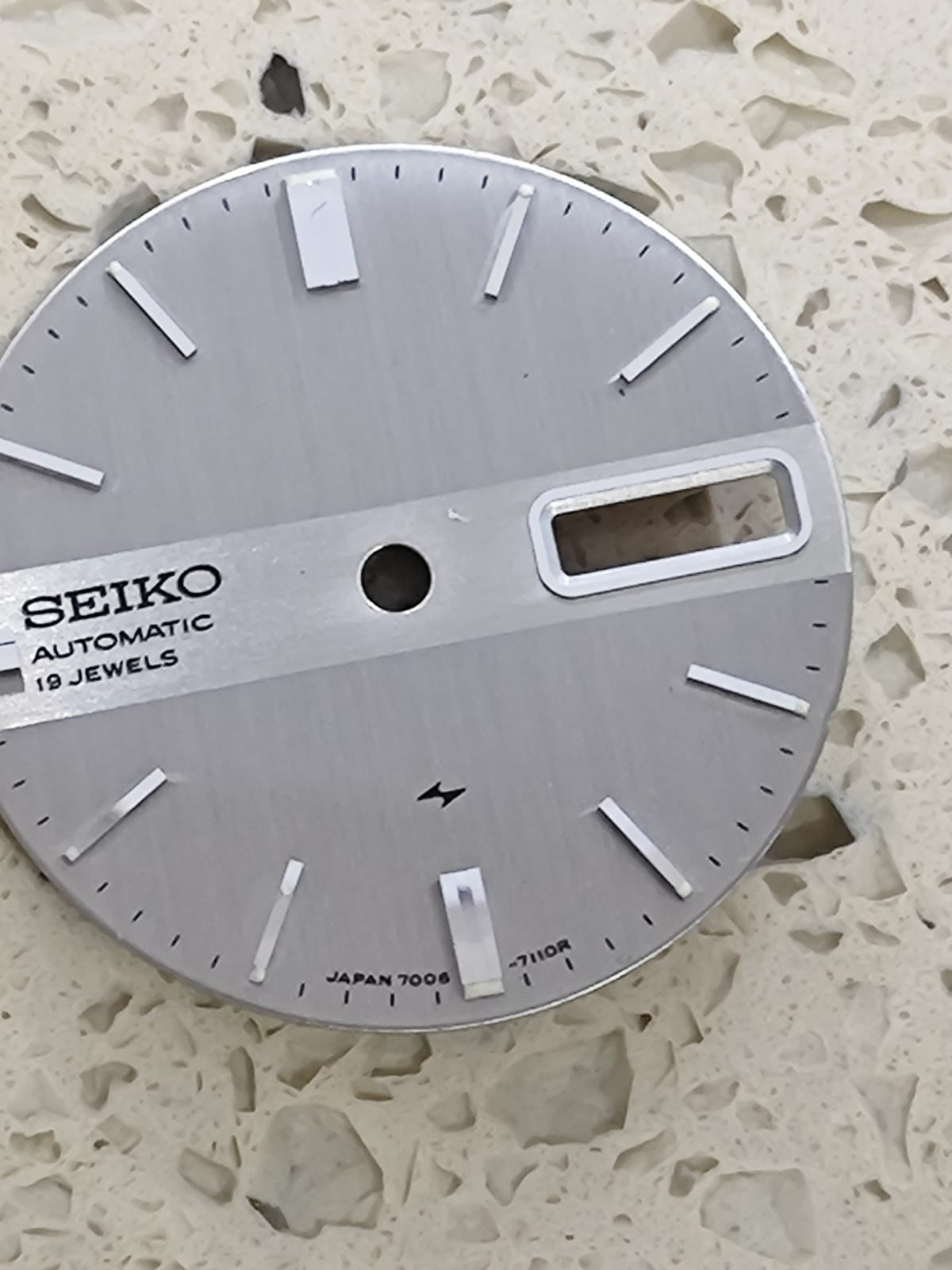 Seiko 7006-7020/7029 PART – Dial the original Silver DIAL 27mm Used
