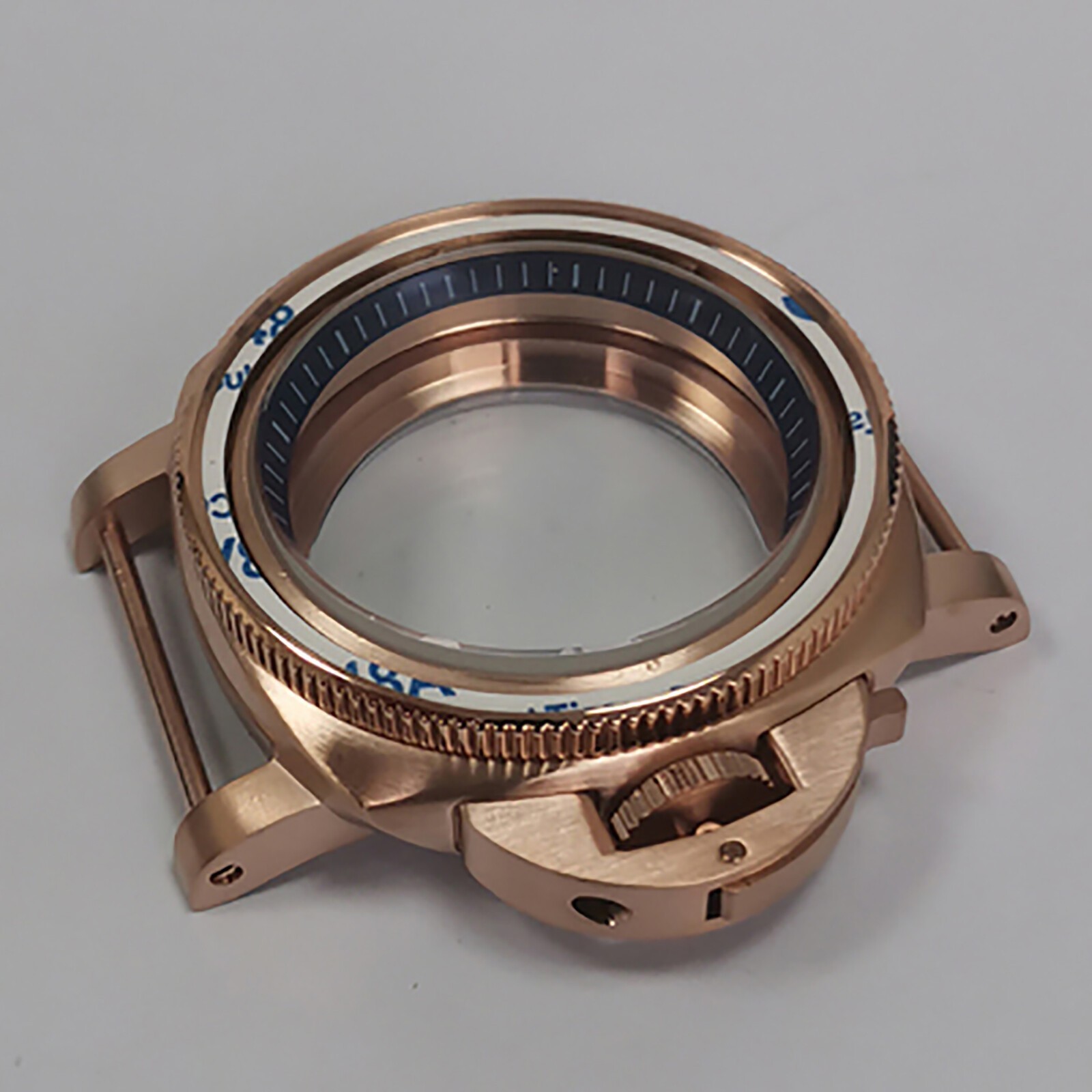 42mm PVD Rose Gold Stainless Steel Watch Case for NH35/NH36 Movement Accessories