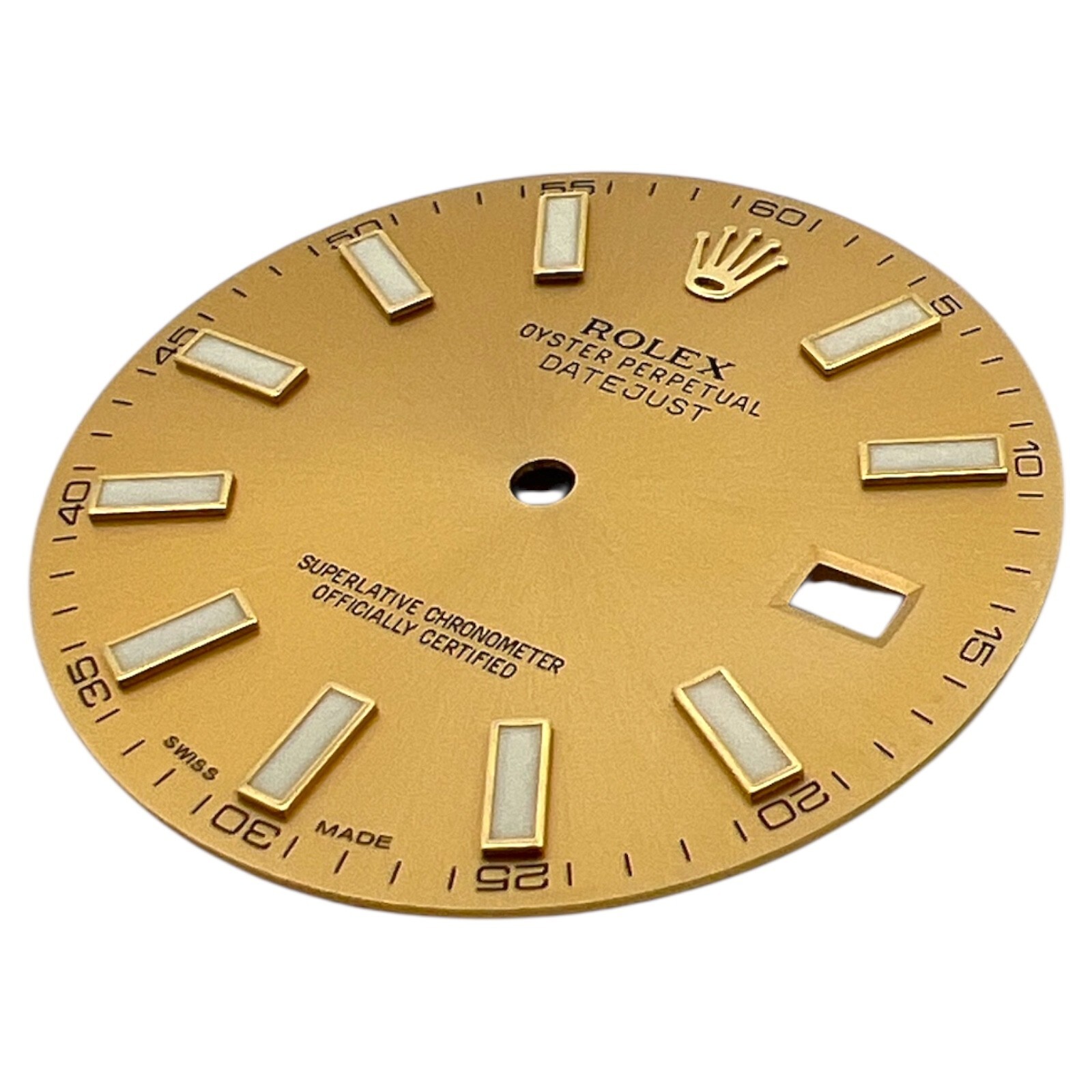 Genuine Rolex Oyster Perpetual Datejust 41mm Dial Champagne Gold 116333