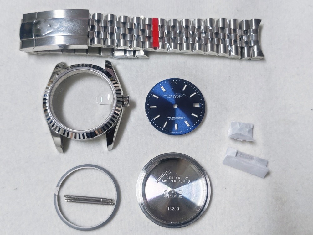 DIY 36mm Stainless Watch case kit For ETA 2824 Movement After-sales accessories