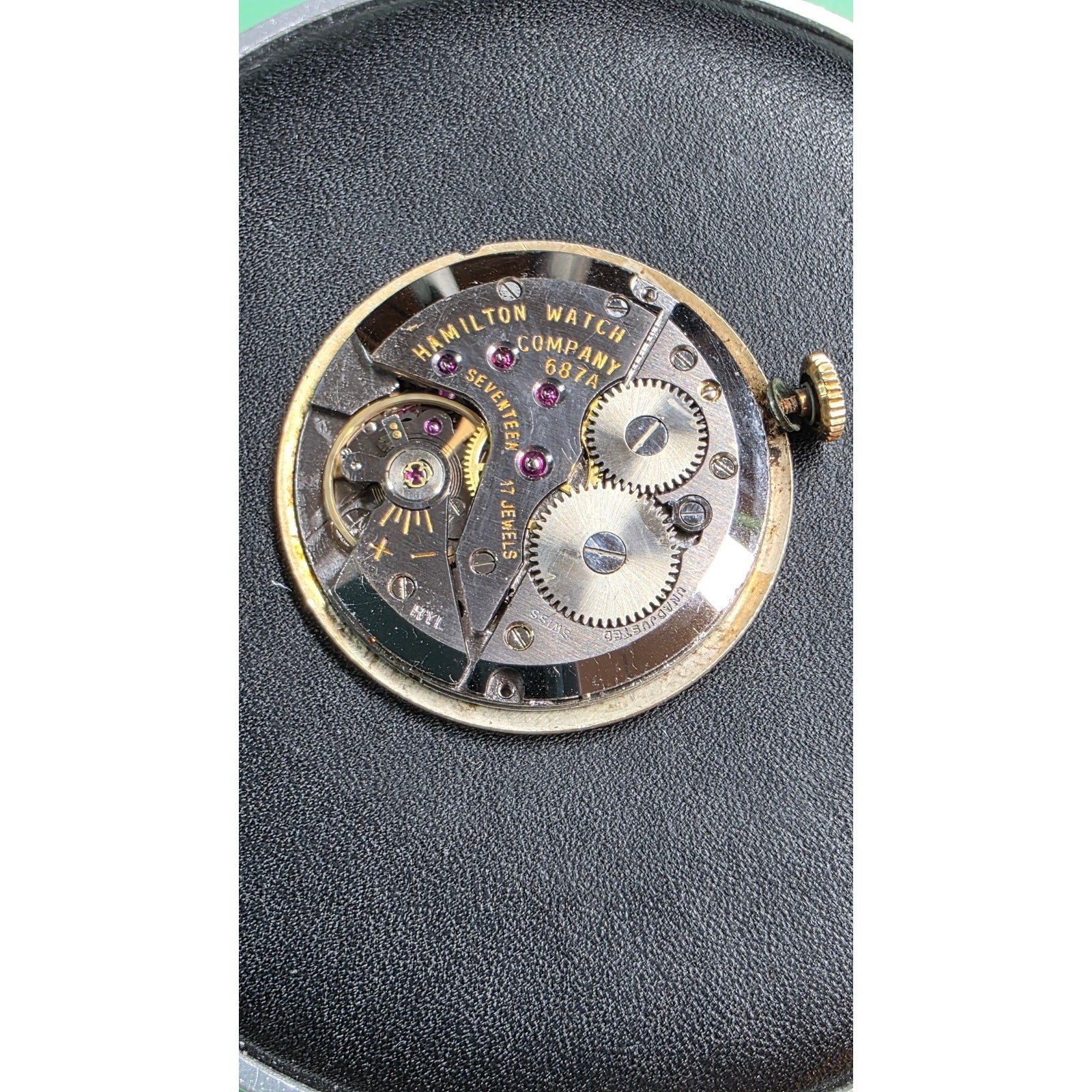 Men’s Hamilton Cal. 687A w/Dial Original Watch Movement Runs W41