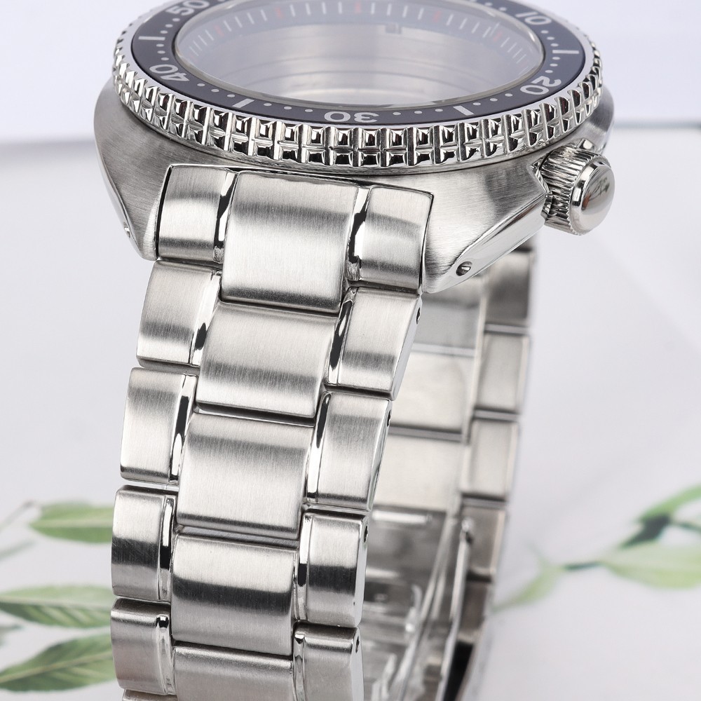 45mm NH35 Watch Case Bracelet Batman Bezel Modify turtle For Seiko NH35 Movement