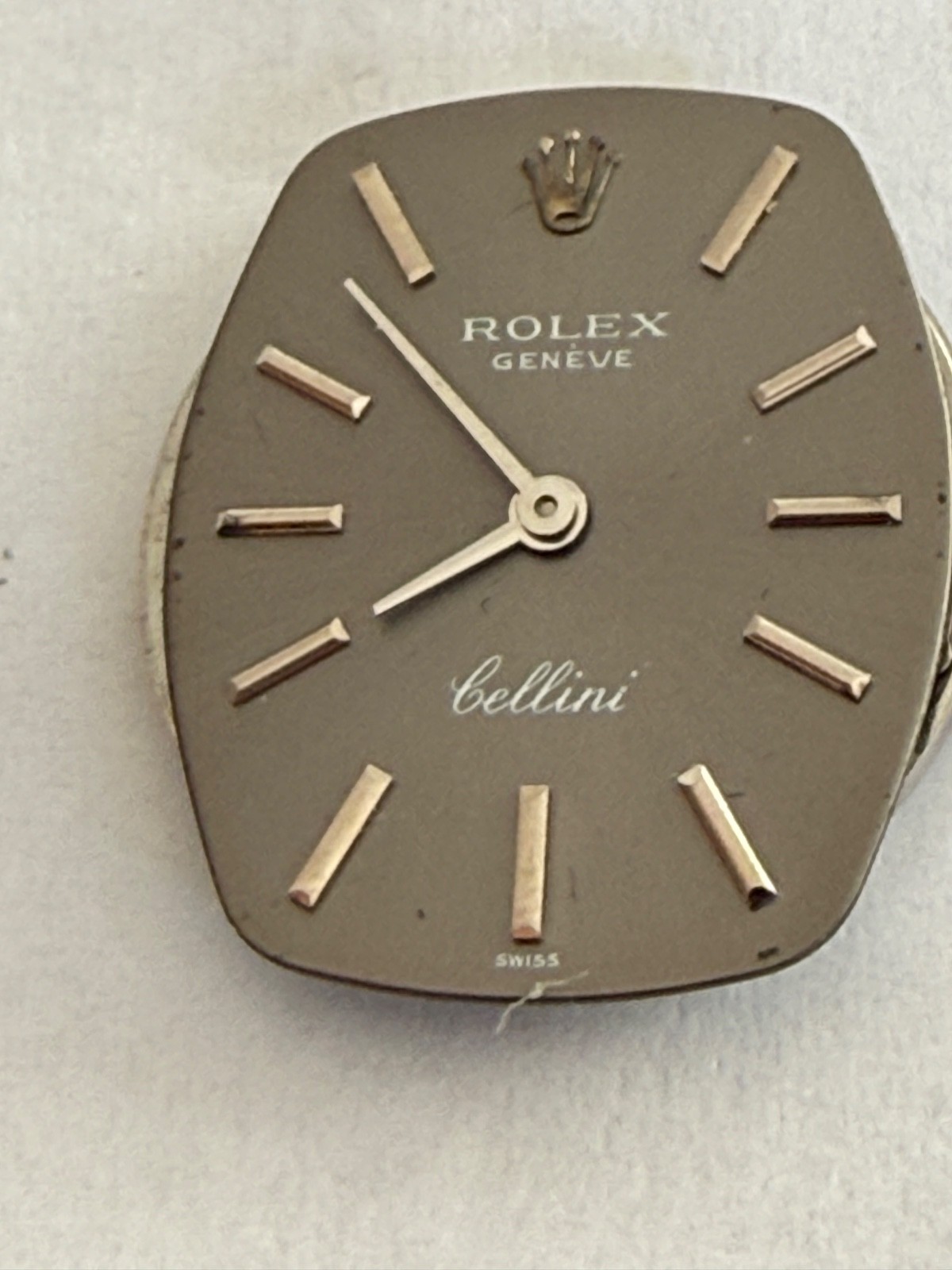 ROLEX Cellini Movement Cal.1600 Hand Ladies gray Dial size 19mmx 23mm working