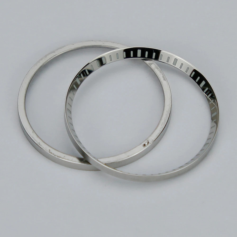 Blue Luminous Watch Chapter Ring Stainless Steel Super C1 For SKX007 SKX009