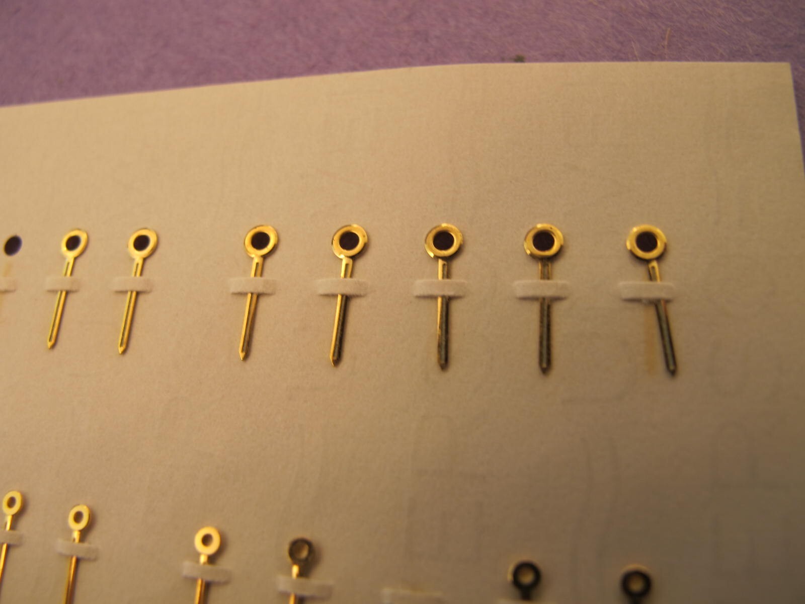 LECOULTRE NOS HAND SET MEMOVOX WRIST ALARM GILT BATON & TRITIUM 8/13MM #53