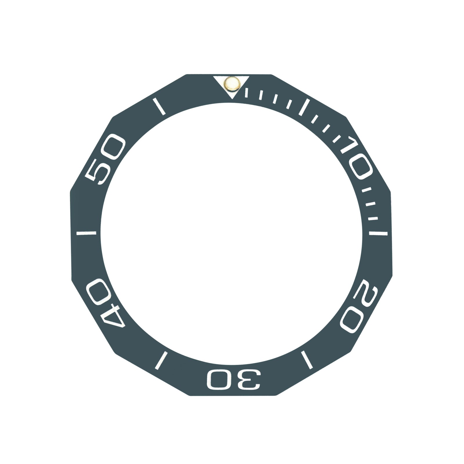 CERAMIC BEZEL INSERT FOR TAG HEUER 40.70MM WITH EDGES FOR MECHANICAL WATCH BLUE