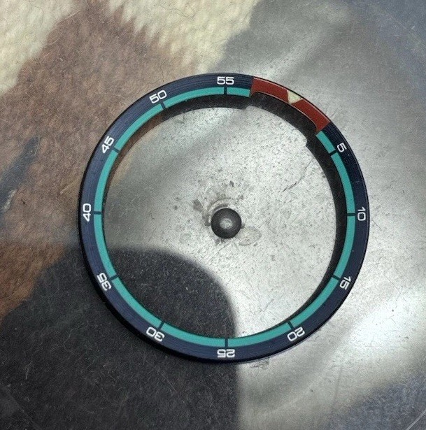 Seiko Bell Matic 4006-6020/6021 Inner Rotating Bezel Insert OEM Part – Blue
