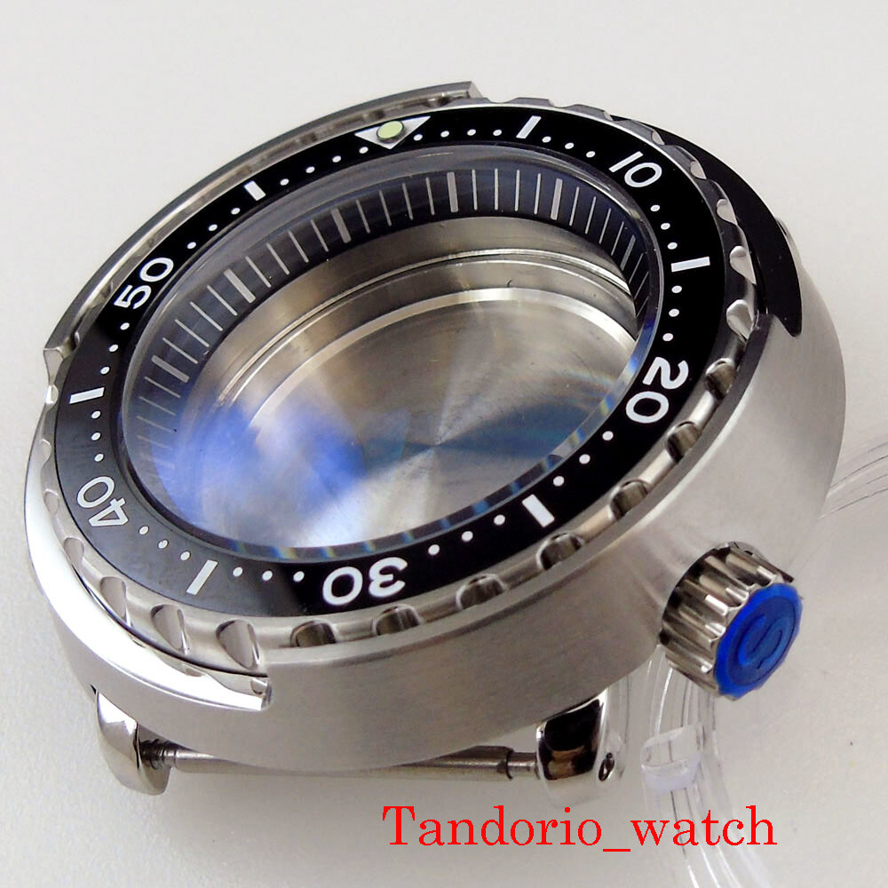 47mm Watch Case 20ATM Diver Fit NH35A Skx007 SBBN031 Sapphire Crystal