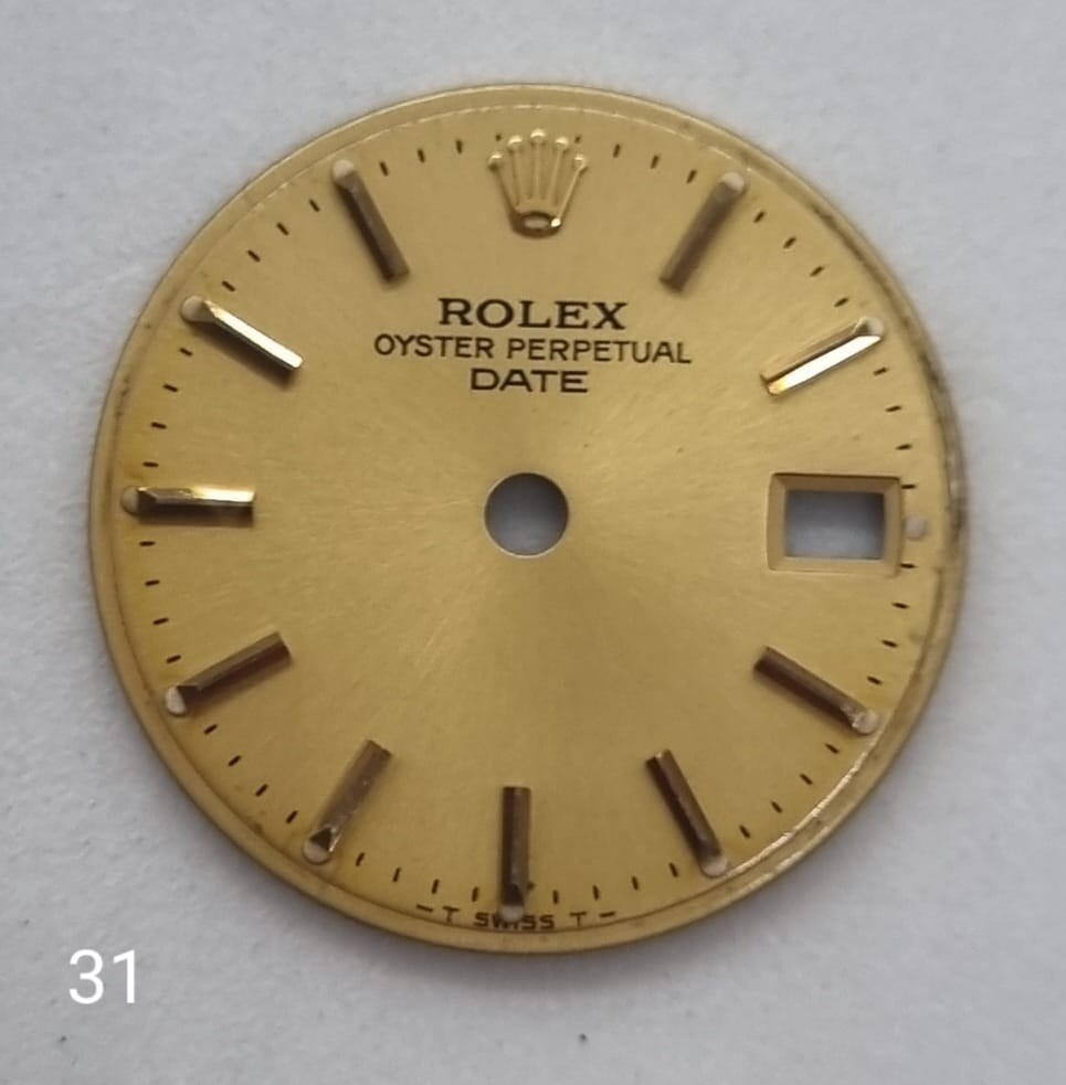 Genuine Rolex Date Datejust 26mm Lady 6917 6919 6916 Dial Gold