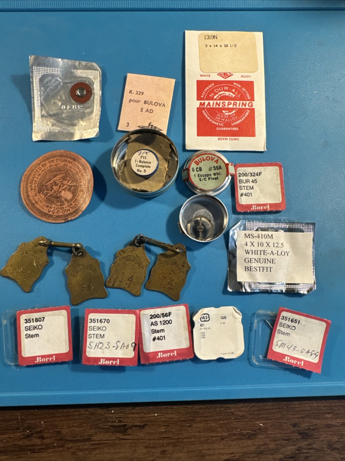 Random Watchmaker Parts and Ephemera Mixed Lot See Photos!