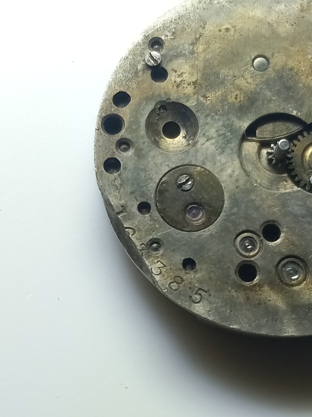 Vintage GLYCINE W. FY 15 Jewels 3 Adj. Watch Movement As Is Missing Parts