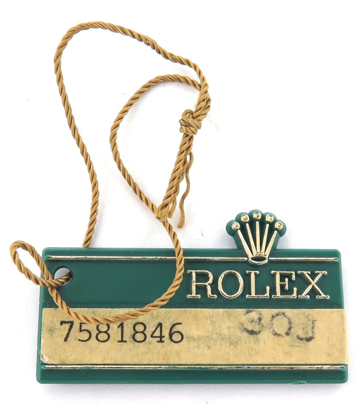 .SCARCE 1982 OBSOLETE / OLD STYLE ROLEX PRESIDENT 30J GREEN TAG.