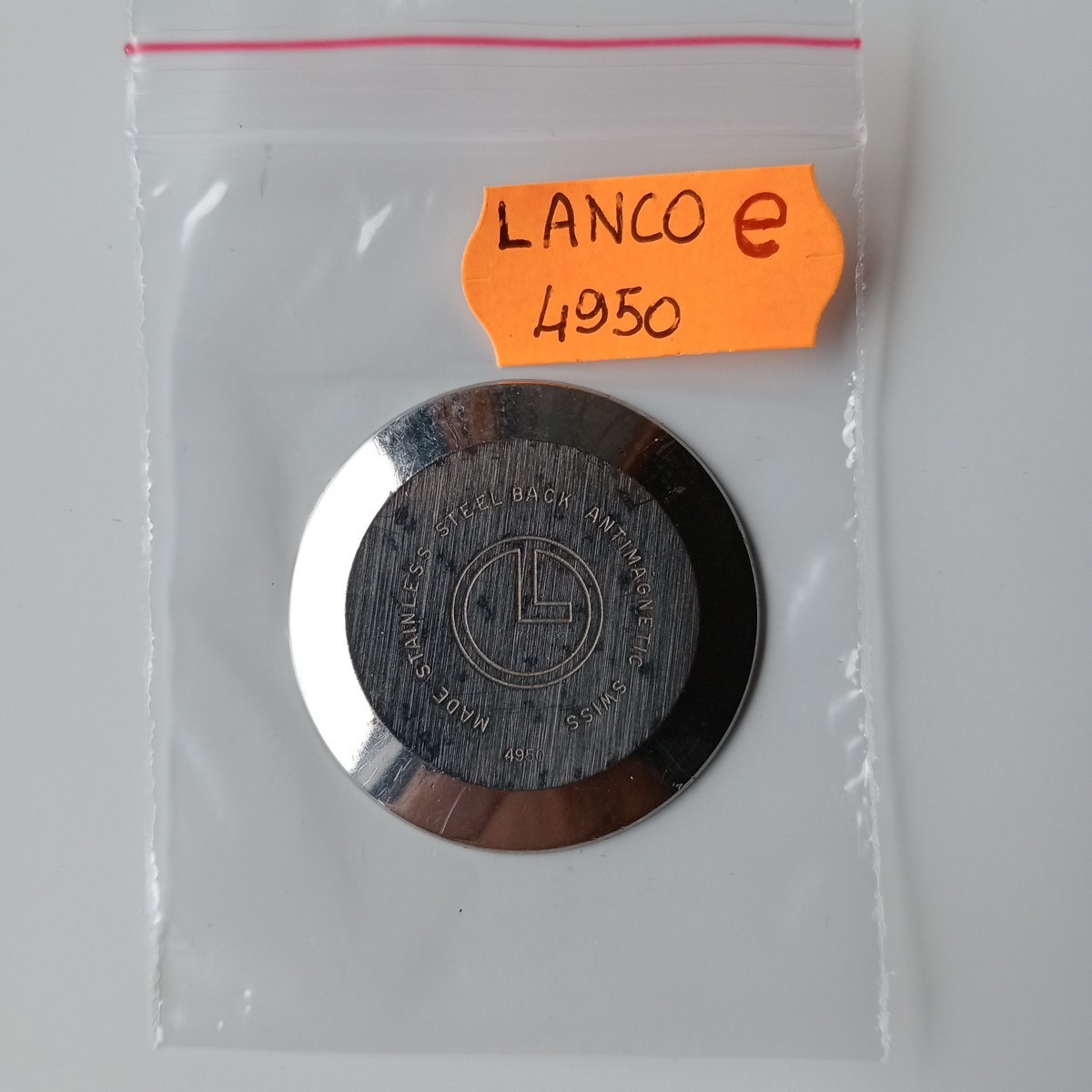 Lanco ref. 4950 Fondello, Case Back, Case Back, Vintage USED