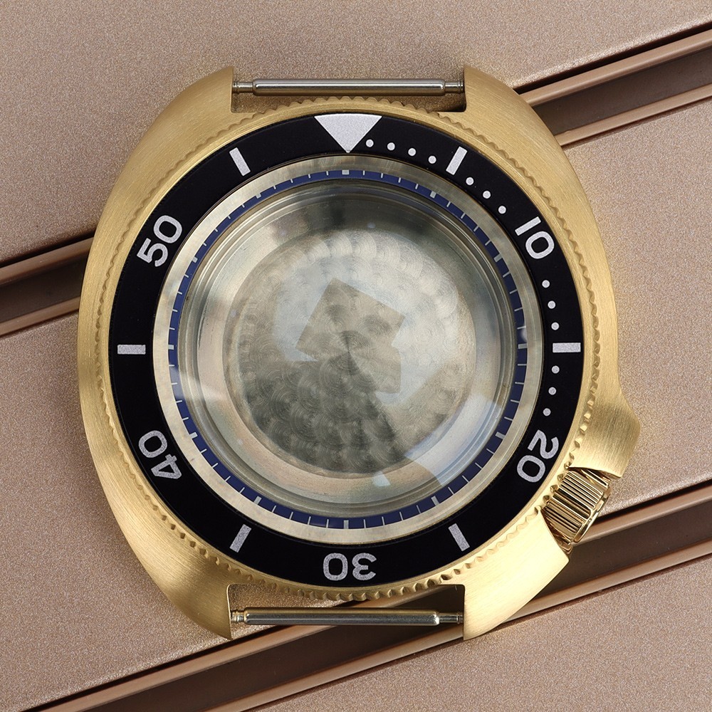 FEIYASHI turtle Style Sapphire 44mm Steel Watch Cases 10ATM For Seiko NH35 NH36