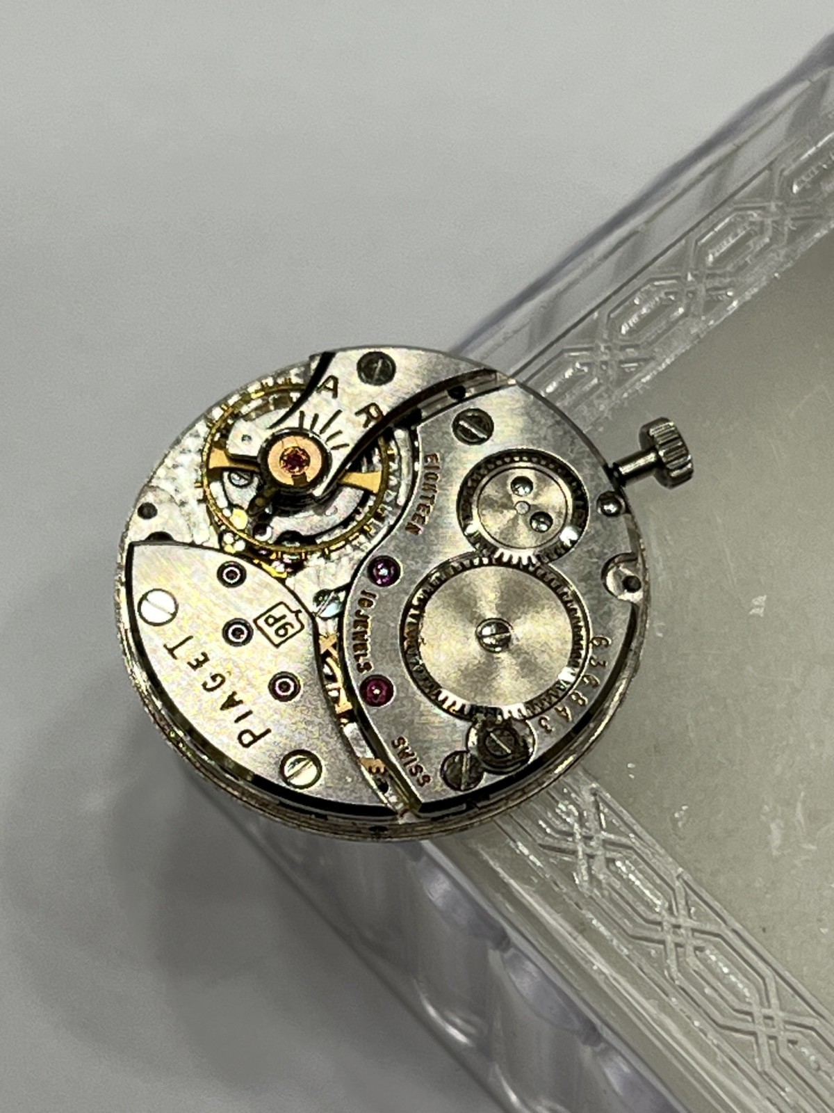 Piaget Manual Cal.9P Dial & Movement & Crown Swiss Made Ultra Thing Running