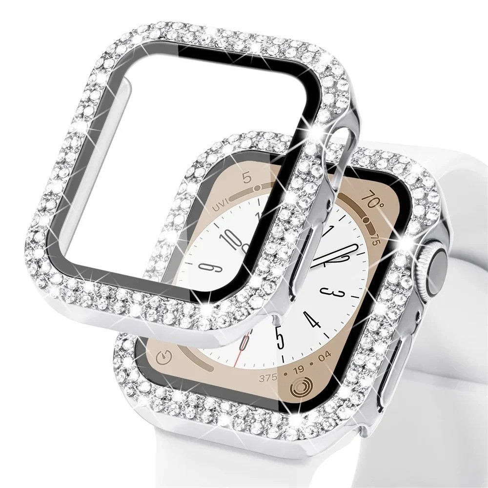 For Apple Watch 9/8/7/6/5/4/3/SE Diamond Bling Case Cover 38/40/41/42/44/45mm