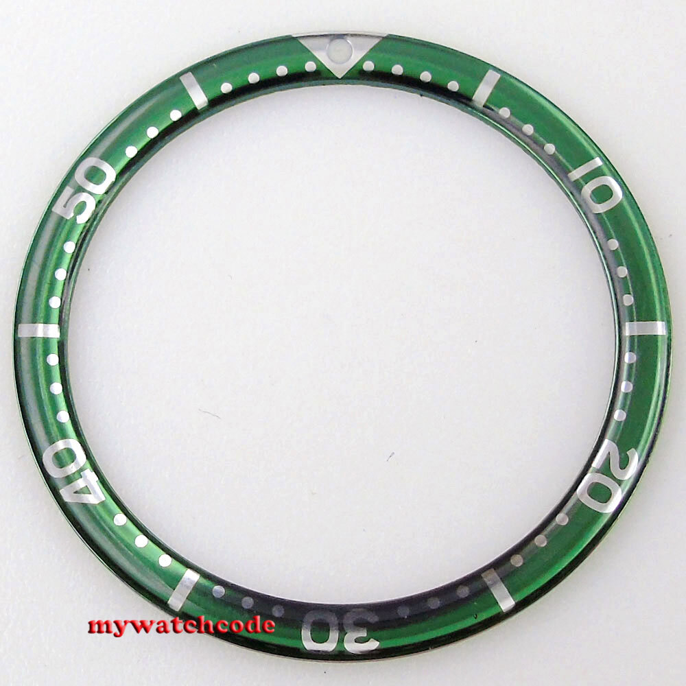 Flat 38MM*31.5MM Silver black blue Round Insert Fit SKX007 SKX009