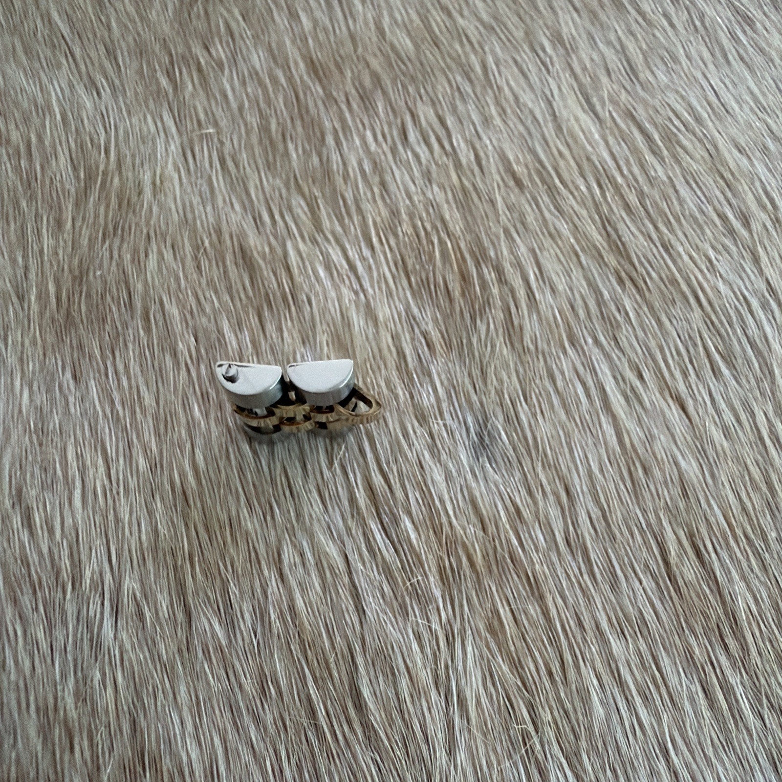 TWO OYSTER 18K/SS TWO TONE WATCH PART 2 LINKS FOR ROLEX OYSTER DATEJUST 16003