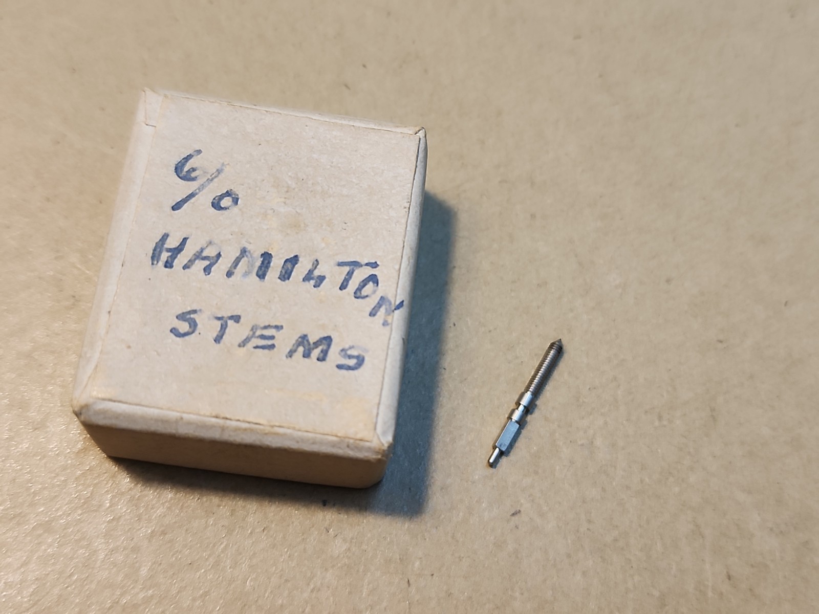 NOS Hamilton 6/0 Winding Stem/Winding Arbor Tap 7 Parts Spares Repairs