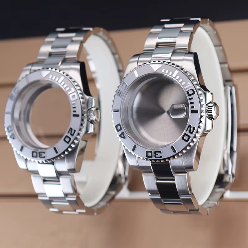 40Mm Watch 20Mm Bracelet Set Case Sapphire Crystal Glass for Seiko Nh35 Nh36 Eta