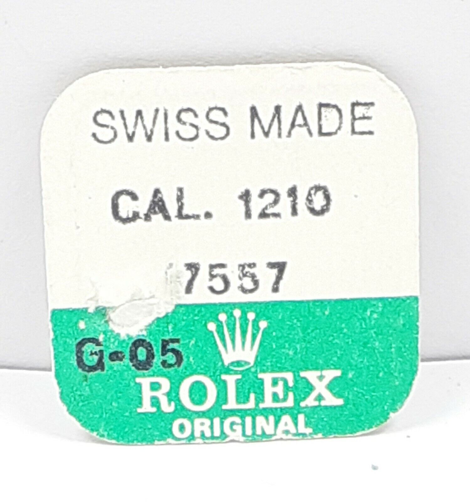 Original Rolex Spare Part No 7557 Cal 1210. Screw For Ratchet Wheel. Opened