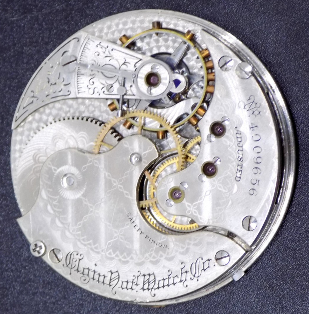 1891 Elgin National Watch Co. Grade 4 Model 3 16s Pocket 15J Watch Movement